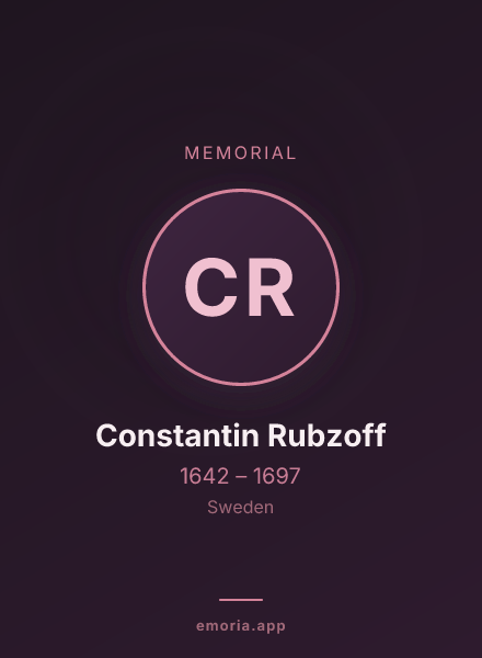 Memorial portrait of Constantin Rubzoff