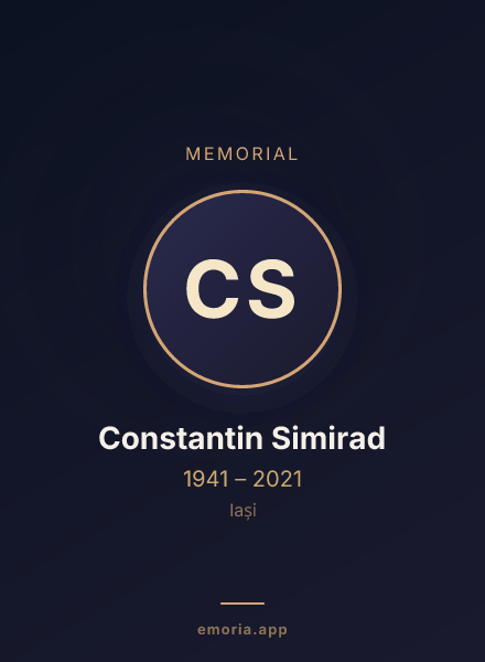 Memorial portrait of Constantin Simirad