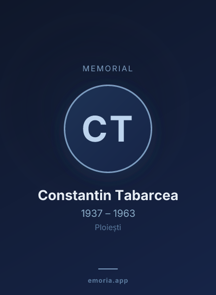 Memorial portrait of Constantin Tabarcea