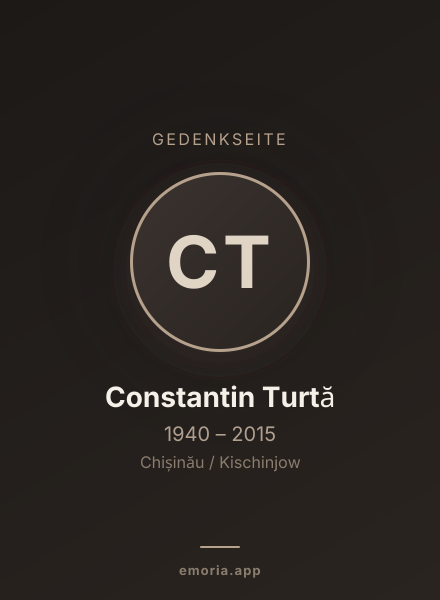 Gedenkportrait von Constantin Turtă