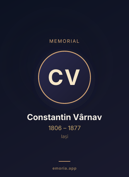 Memorial portrait of Constantin Vârnav