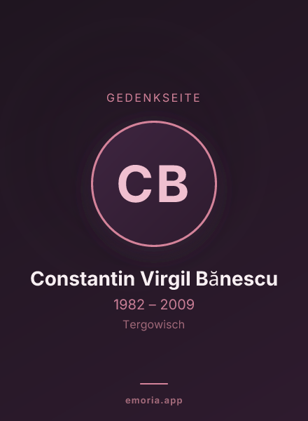 Gedenkportrait von Constantin Virgil Bănescu