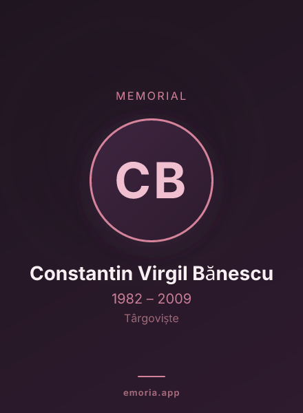 Memorial portrait of Constantin Virgil Bănescu