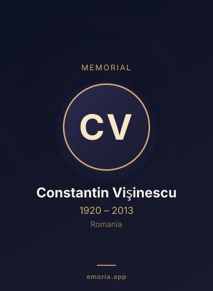 Memorial portrait of Constantin Vişinescu