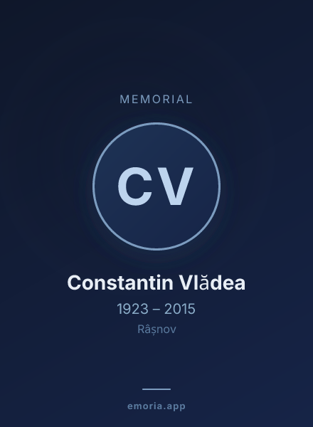 Memorial portrait of Constantin Vlădea