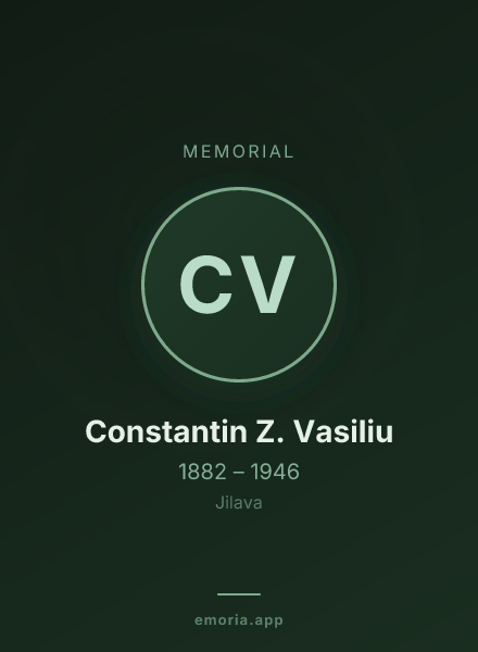 Memorial portrait of Constantin Z. Vasiliu