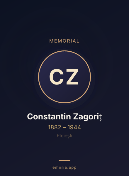 Memorial portrait of Constantin Zagoriț