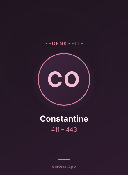 Gedenkportrait von Constantine