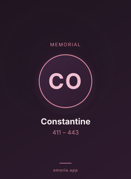 Memorial portrait of Constantine
