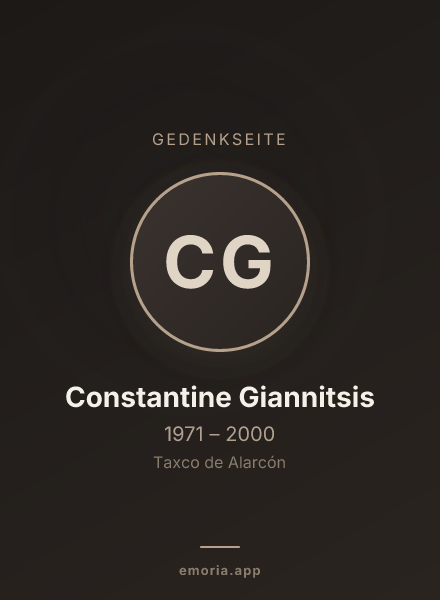 Gedenkportrait von Constantine Giannitsis