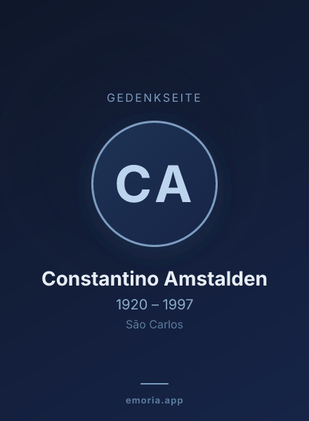 Gedenkportrait von Constantino Amstalden