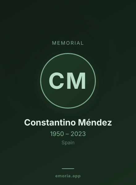 Memorial portrait of Constantino Méndez