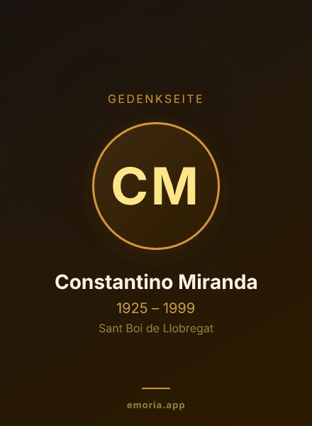 Gedenkportrait von Constantino Miranda