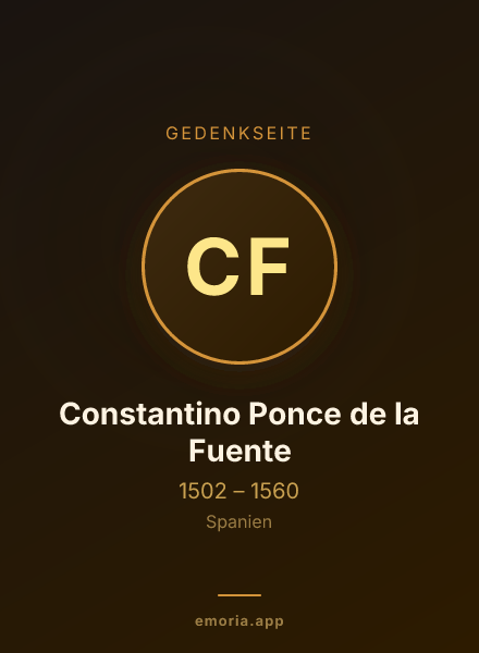 Gedenkportrait von Constantino Ponce de la Fuente