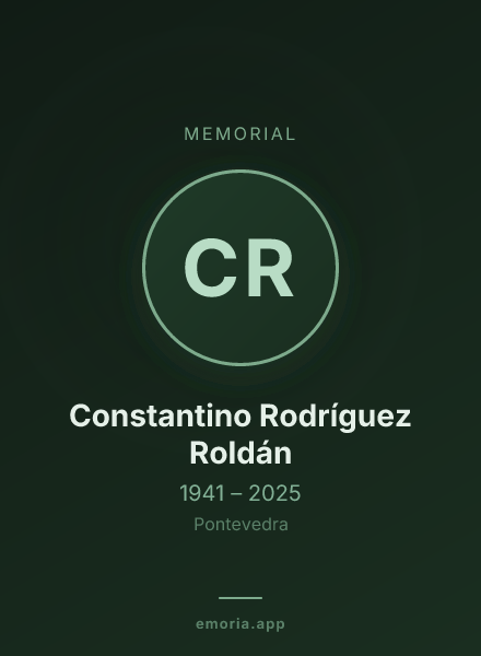 Memorial portrait of Constantino Rodríguez Roldán