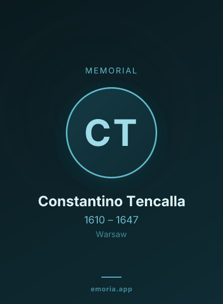 Memorial portrait of Constantino Tencalla