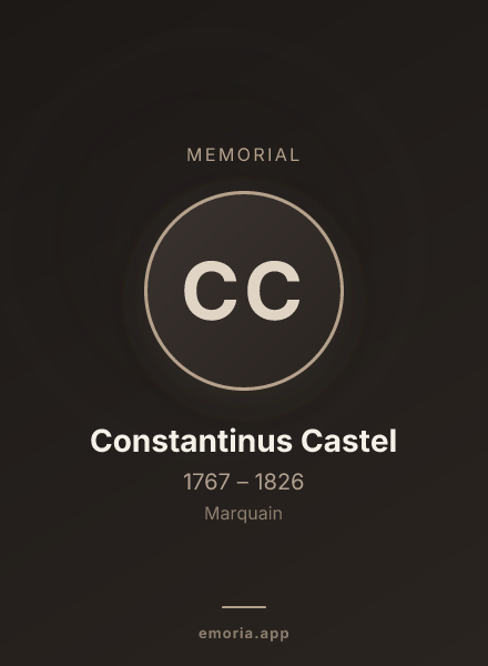 Memorial portrait of Constantinus Castel