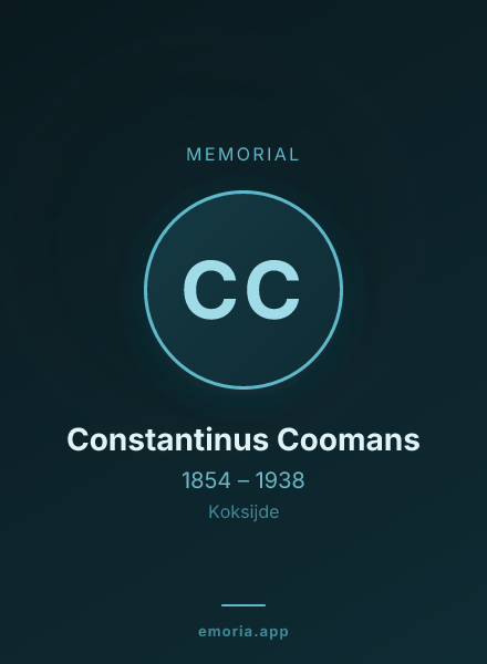 Memorial portrait of Constantinus Coomans