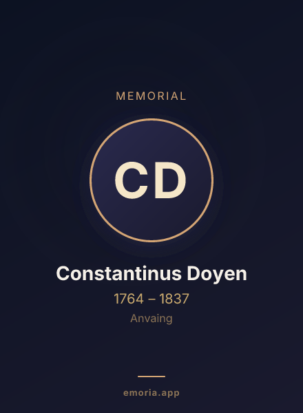 Memorial portrait of Constantinus Doyen