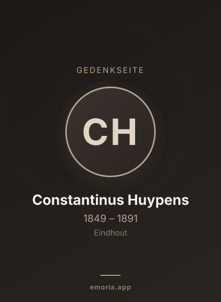 Gedenkportrait von Constantinus Huypens