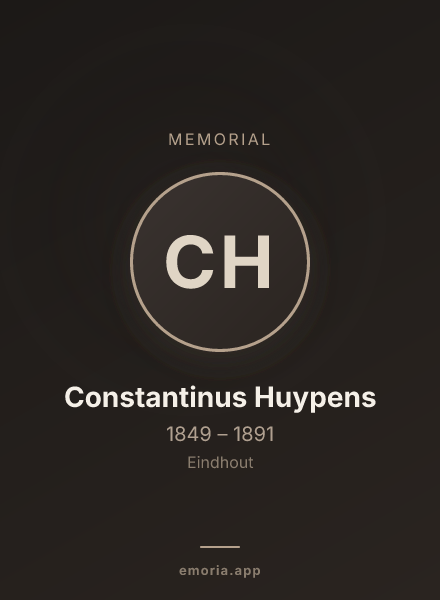 Memorial portrait of Constantinus Huypens