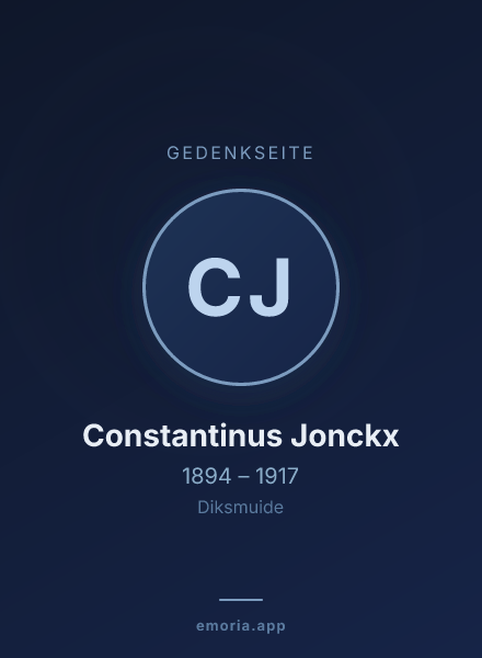 Gedenkportrait von Constantinus Jonckx