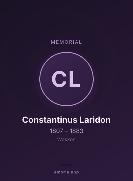 Memorial portrait of Constantinus Laridon