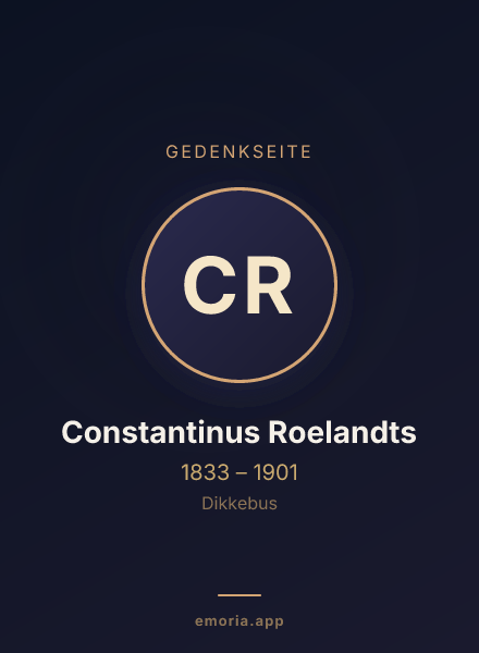 Gedenkportrait von Constantinus Roelandts