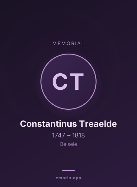 Memorial portrait of Constantinus Treaelde