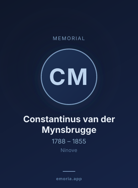 Memorial portrait of Constantinus van der Mynsbrugge