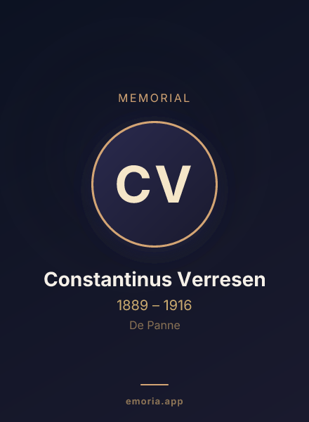 Memorial portrait of Constantinus Verresen