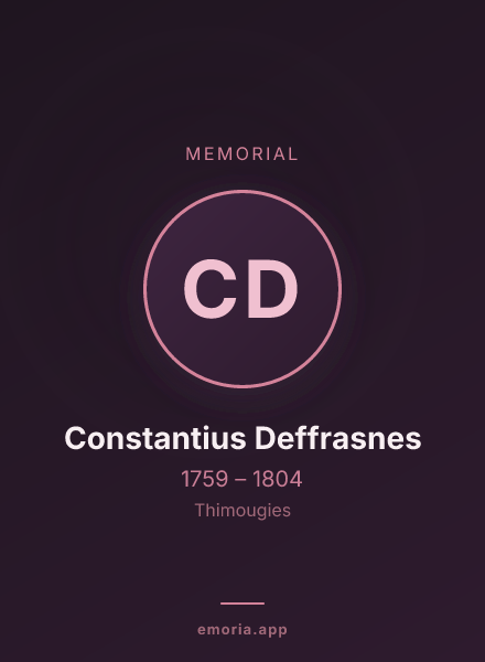 Memorial portrait of Constantius Deffrasnes