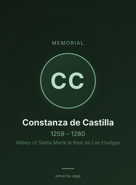 Memorial portrait of Constanza de Castilla