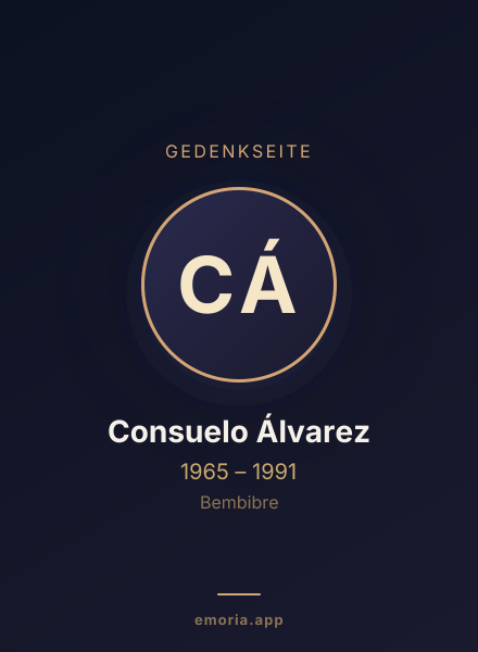 Gedenkportrait von Consuelo Álvarez