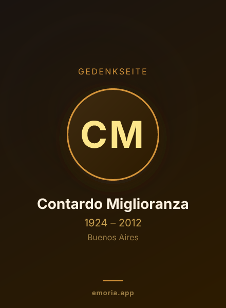 Gedenkportrait von Contardo Miglioranza