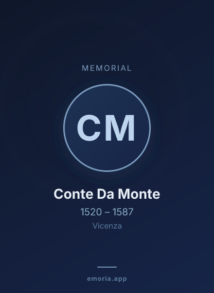 Memorial portrait of Conte Da Monte
