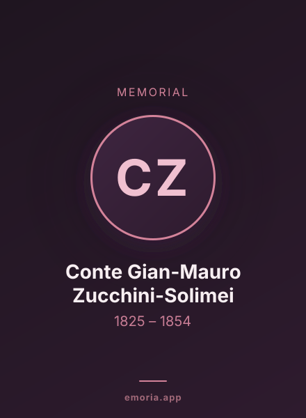 Memorial portrait of Conte Gian-Mauro Zucchini-Solimei