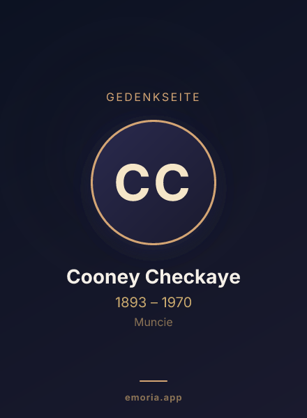 Gedenkportrait von Cooney Checkaye