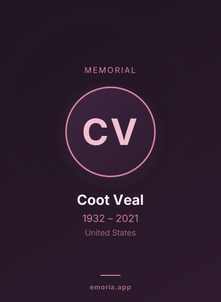Memorial portrait of Coot Veal
