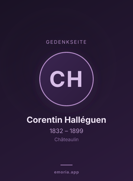 Gedenkportrait von Corentin Halléguen