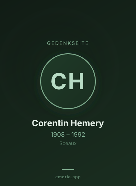 Gedenkportrait von Corentin Hemery
