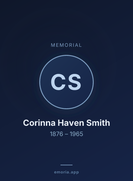 Memorial portrait of Corinna Haven Smith