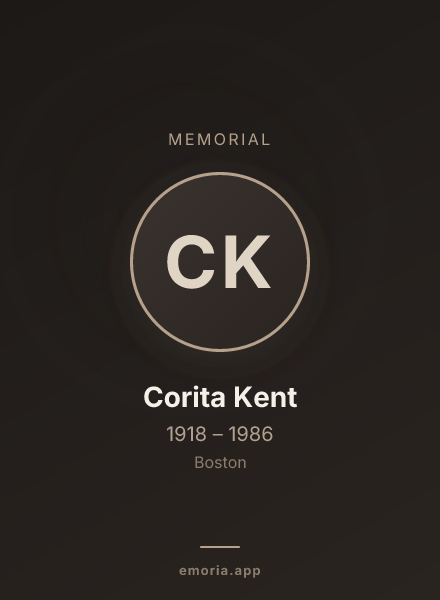 Memorial portrait of Corita Kent