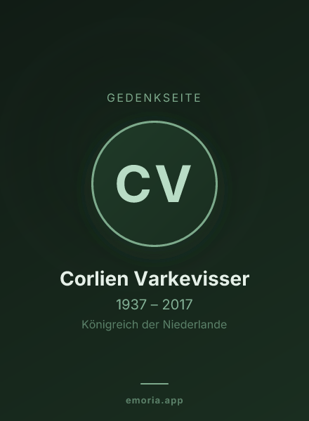 Gedenkportrait von Corlien Varkevisser
