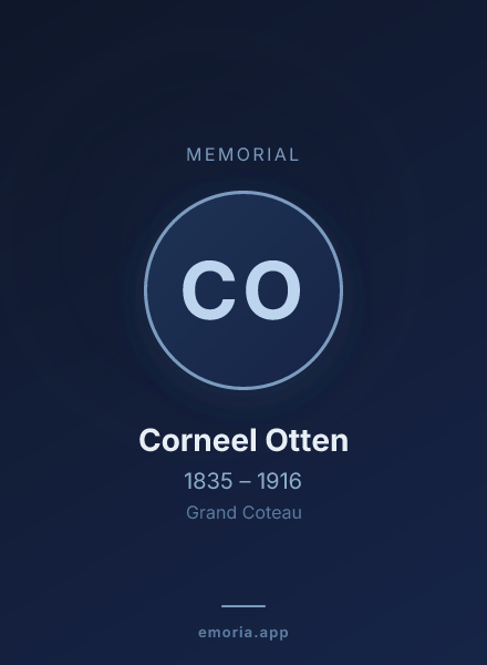 Memorial portrait of Corneel Otten