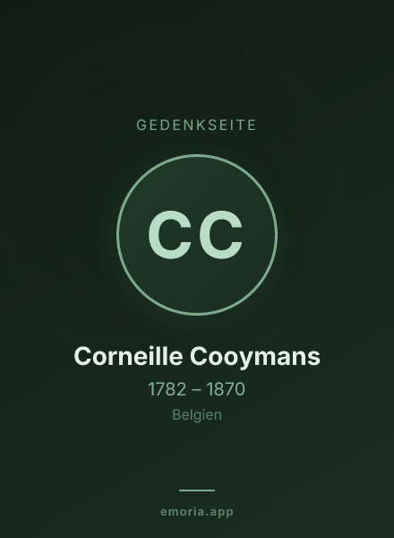 Gedenkportrait von Corneille Cooymans