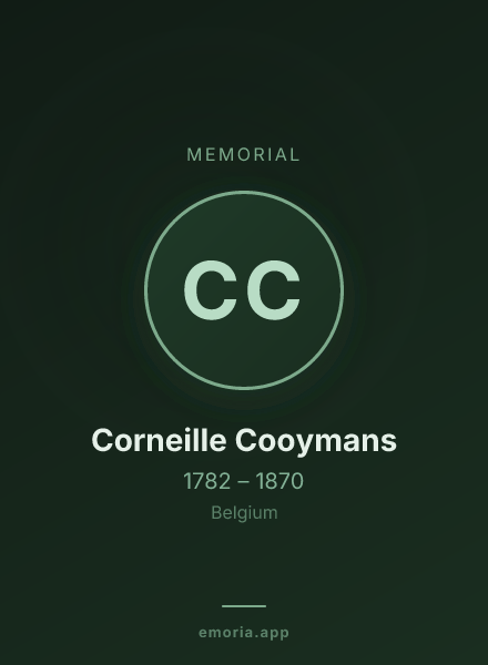 Memorial portrait of Corneille Cooymans