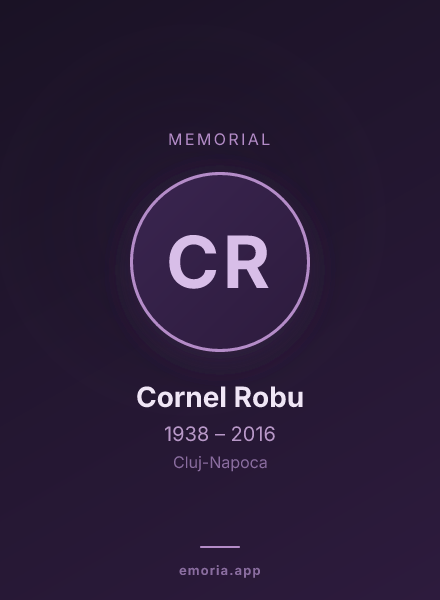 Memorial portrait of Cornel Robu