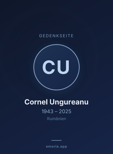 Gedenkportrait von Cornel Ungureanu