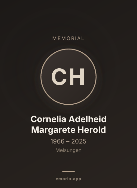 Memorial portrait of Cornelia Adelheid Margarete Herold
